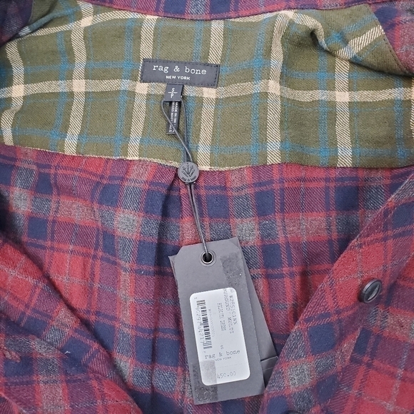 RAG & bone Falicia Plaid Tie Waist Shirt Dress NWT - Picture 11 of 11